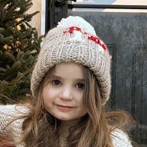 knit beanie - taupe mushroom