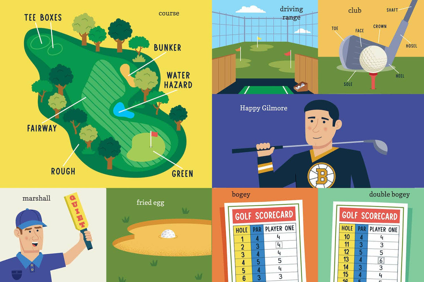 100 first words for little golfers