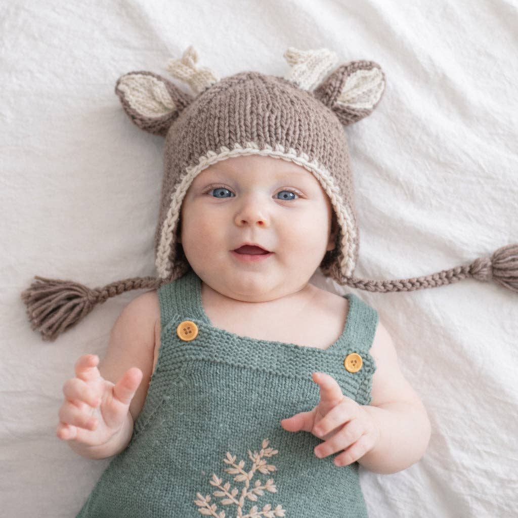 Knit Beanie - Brown Buck