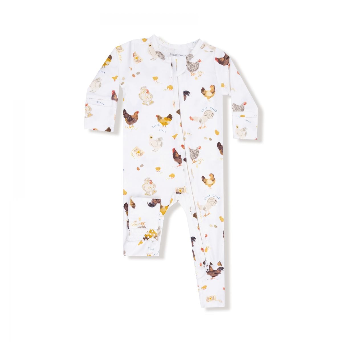 chickens - 2-way zipper romper
