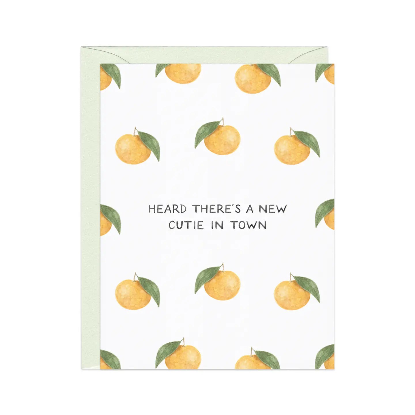 Food Pun Card — New Cutie in Town