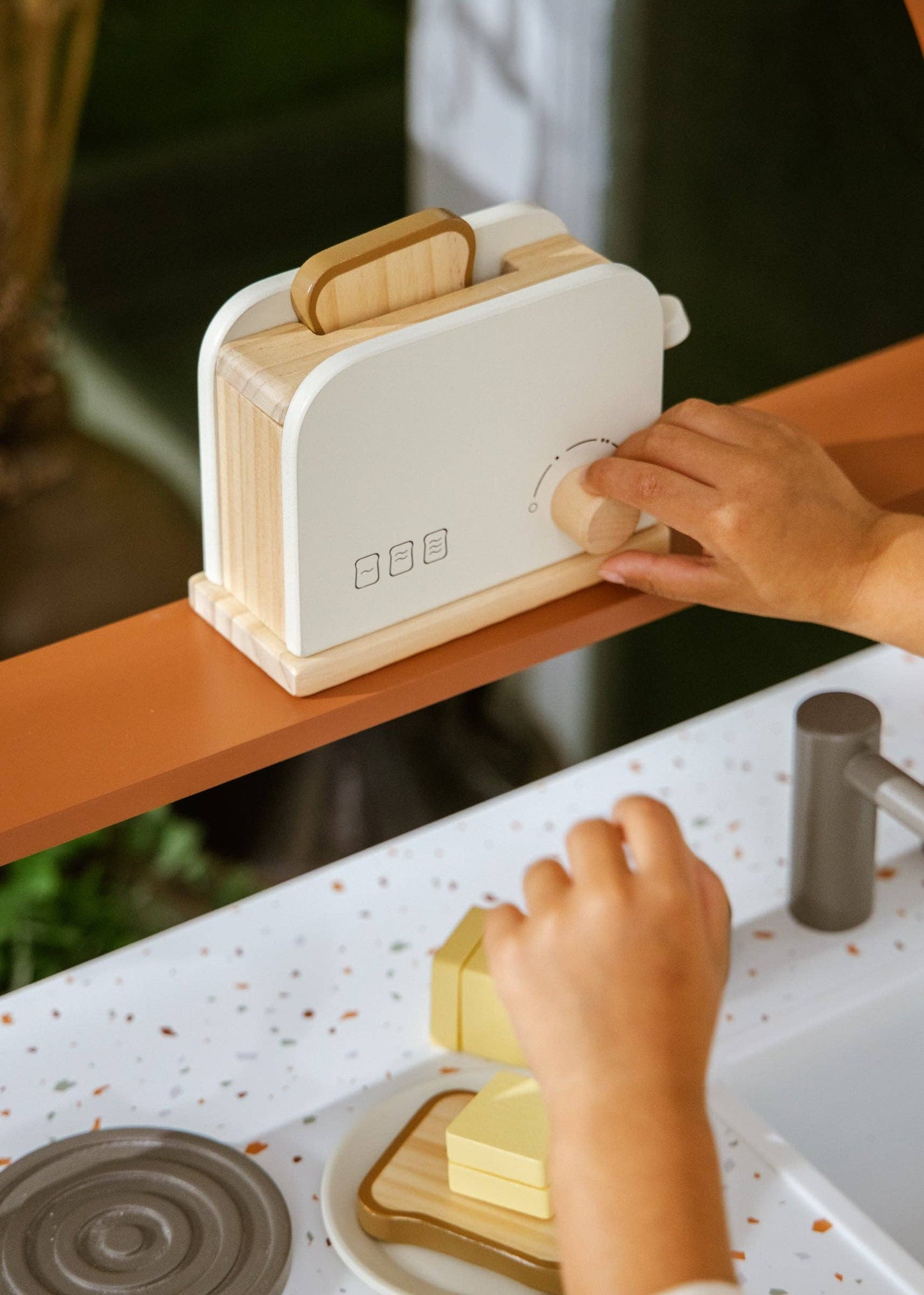 wooden toaster
