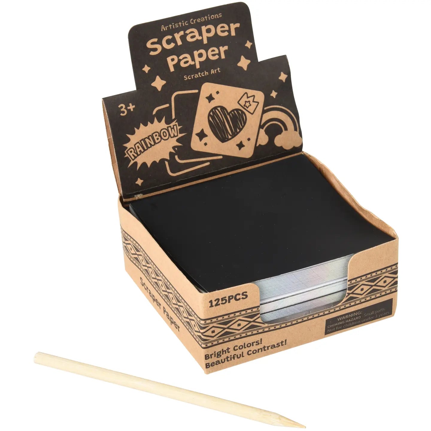 rainbow scraper make your own designs art set
