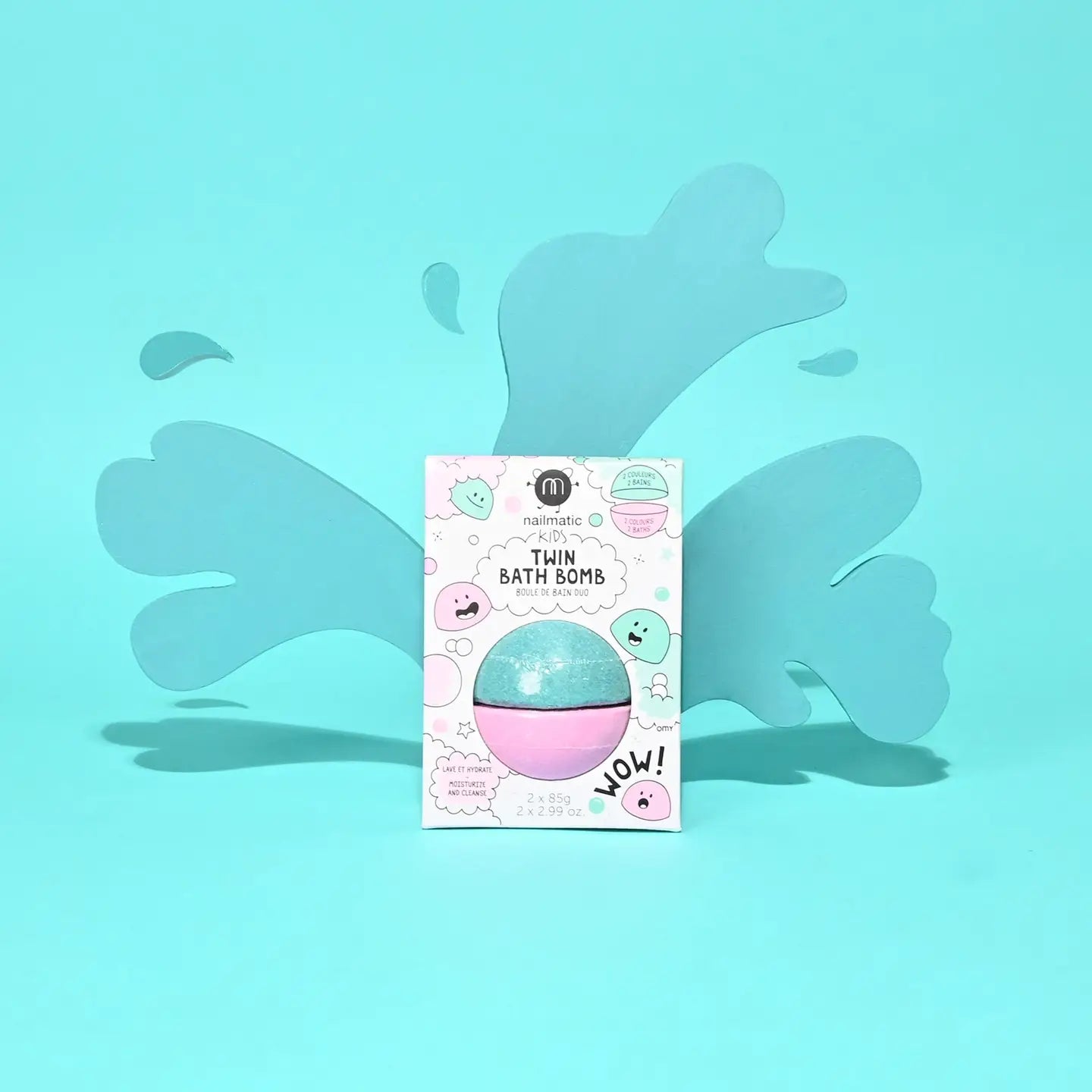Bath Bomb - Duos Pink & Lagoon Green