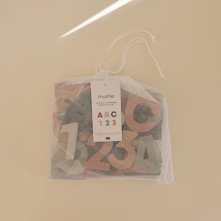 bath play set - letters & numbers