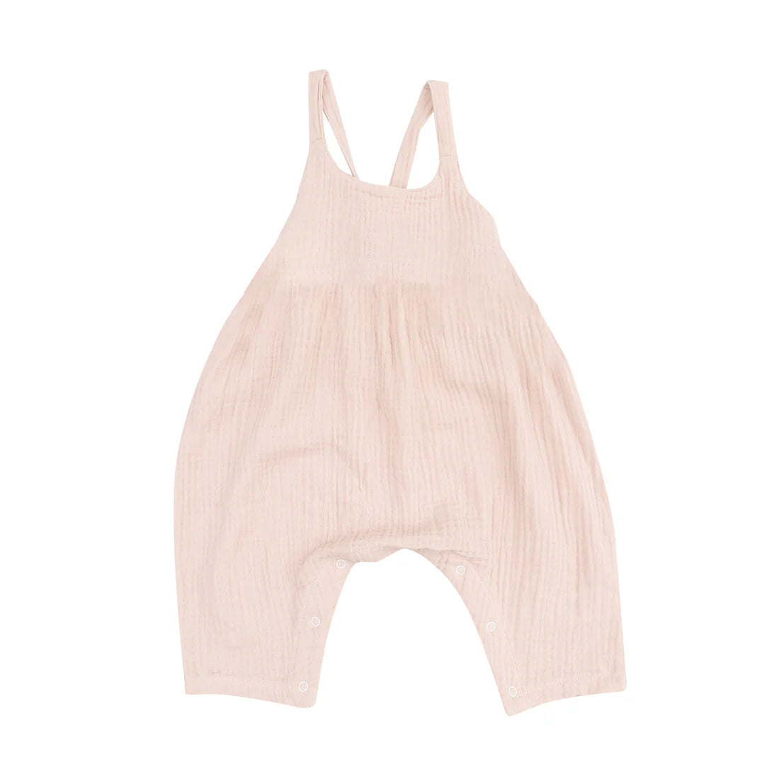tie back romper - rose smoke