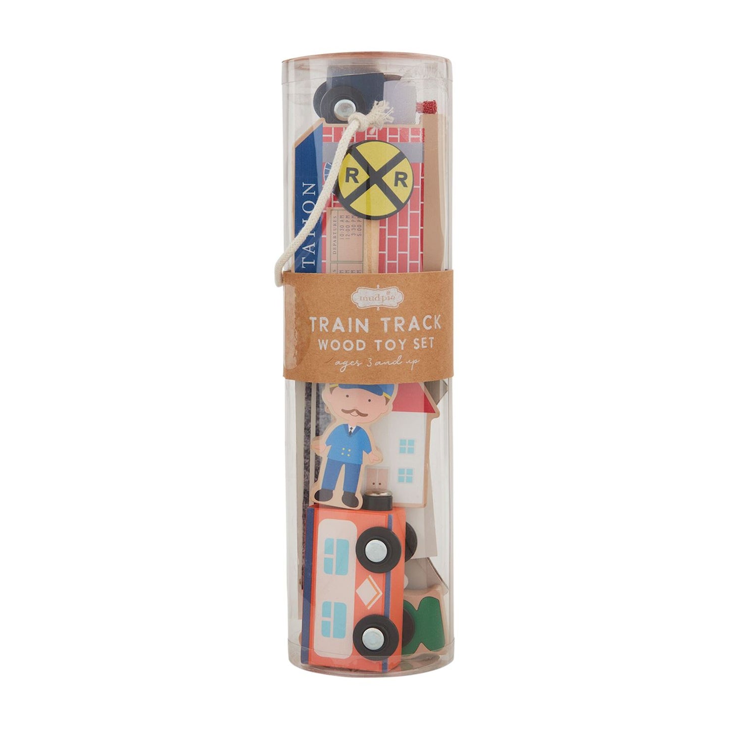 wooden toy set - trains
