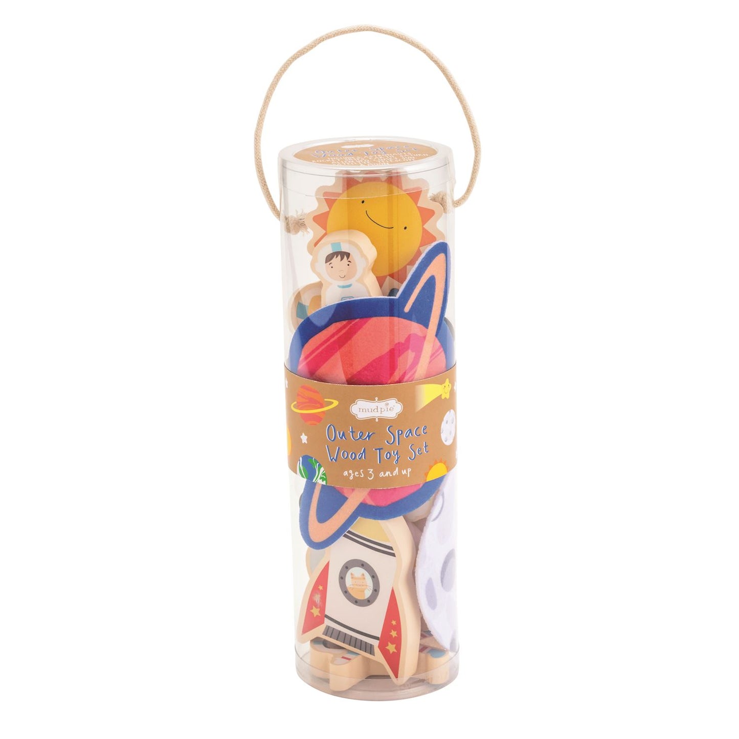 wooden toy set - outer space