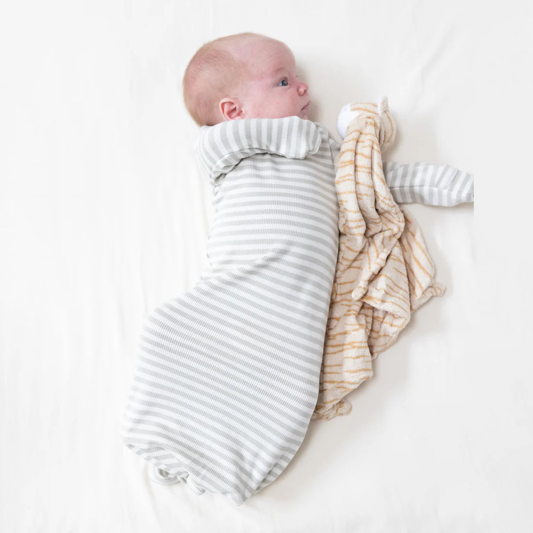 mineral stripe - knotted gown