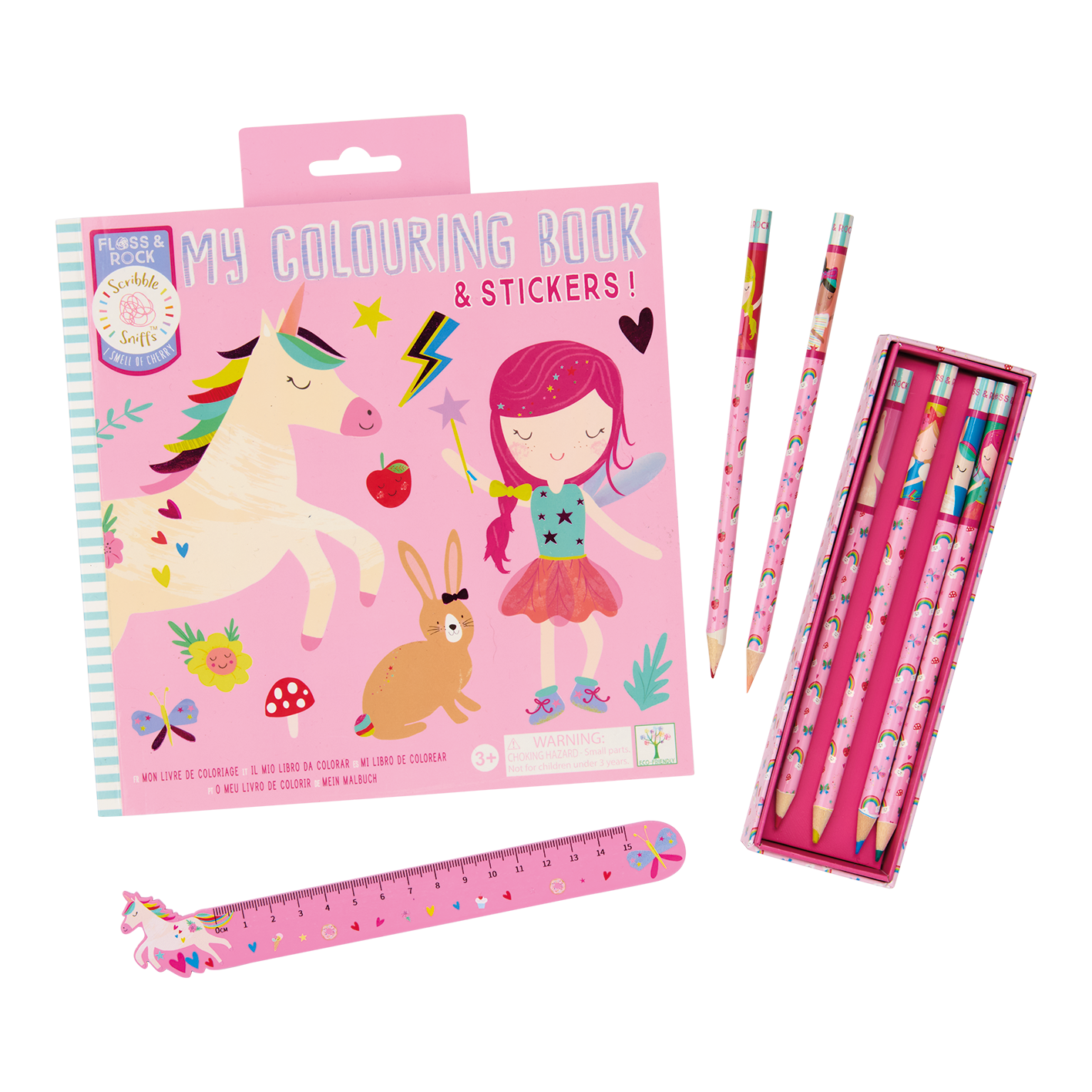 Scribble Sniffs Coloring Book - Rainbow Fairy