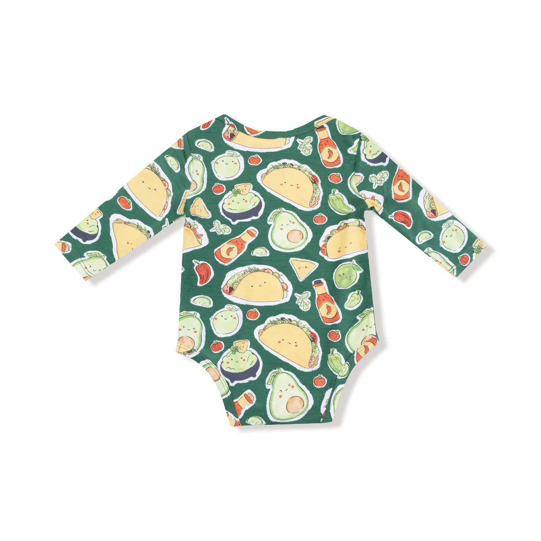 Long-Sleeve Bodysuit - Happy Tacos