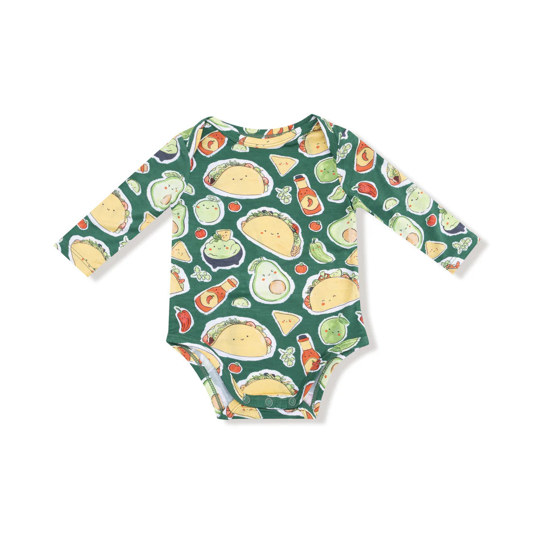 Long-Sleeve Bodysuit - Happy Tacos
