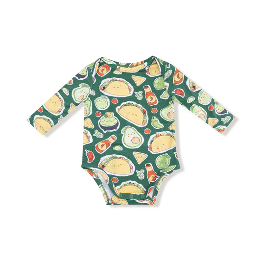 Long-Sleeve Bodysuit - Happy Tacos