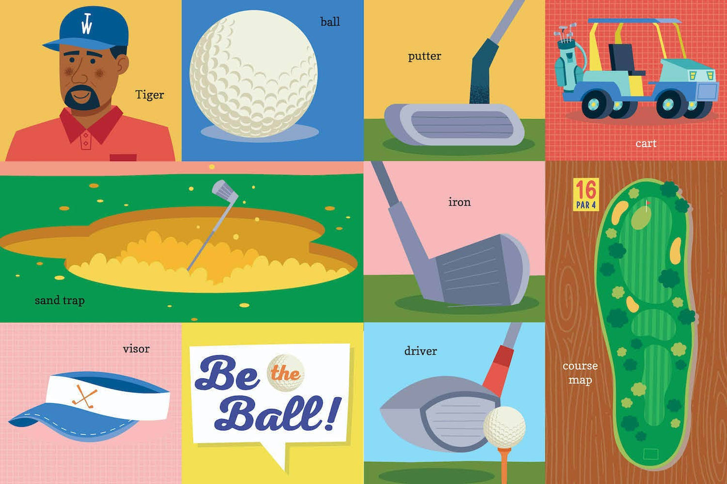 100 first words for little golfers