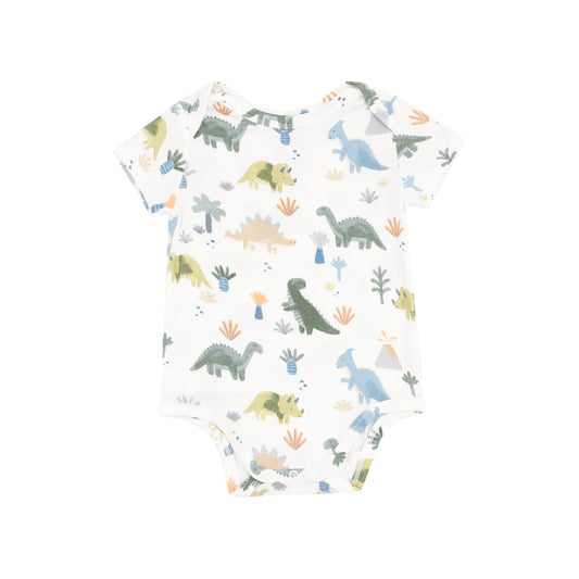 soft dinos - short sleeve bodysuit