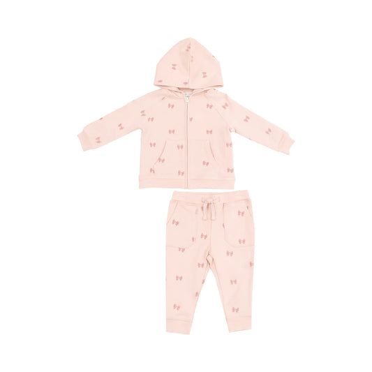 French Terry Hoodie + Jogger Set - Bows
