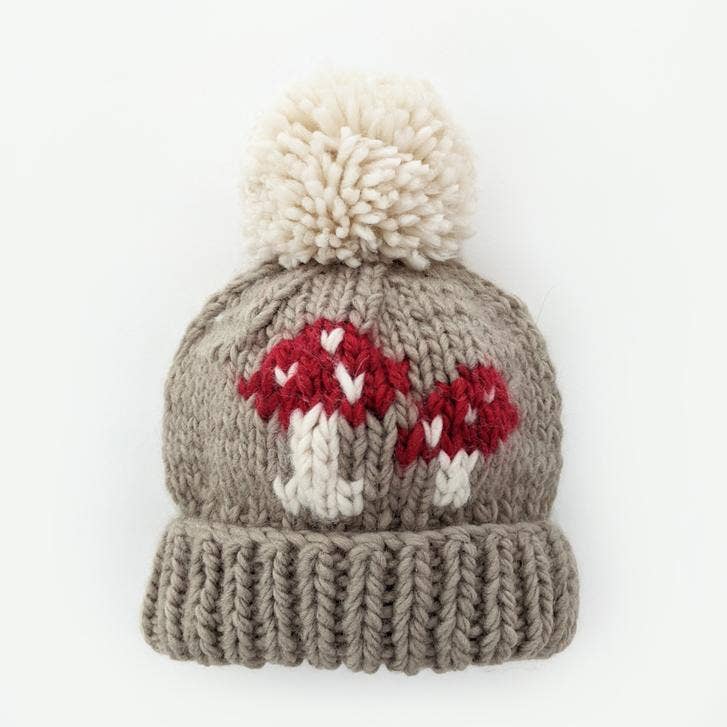 knit beanie - taupe mushroom