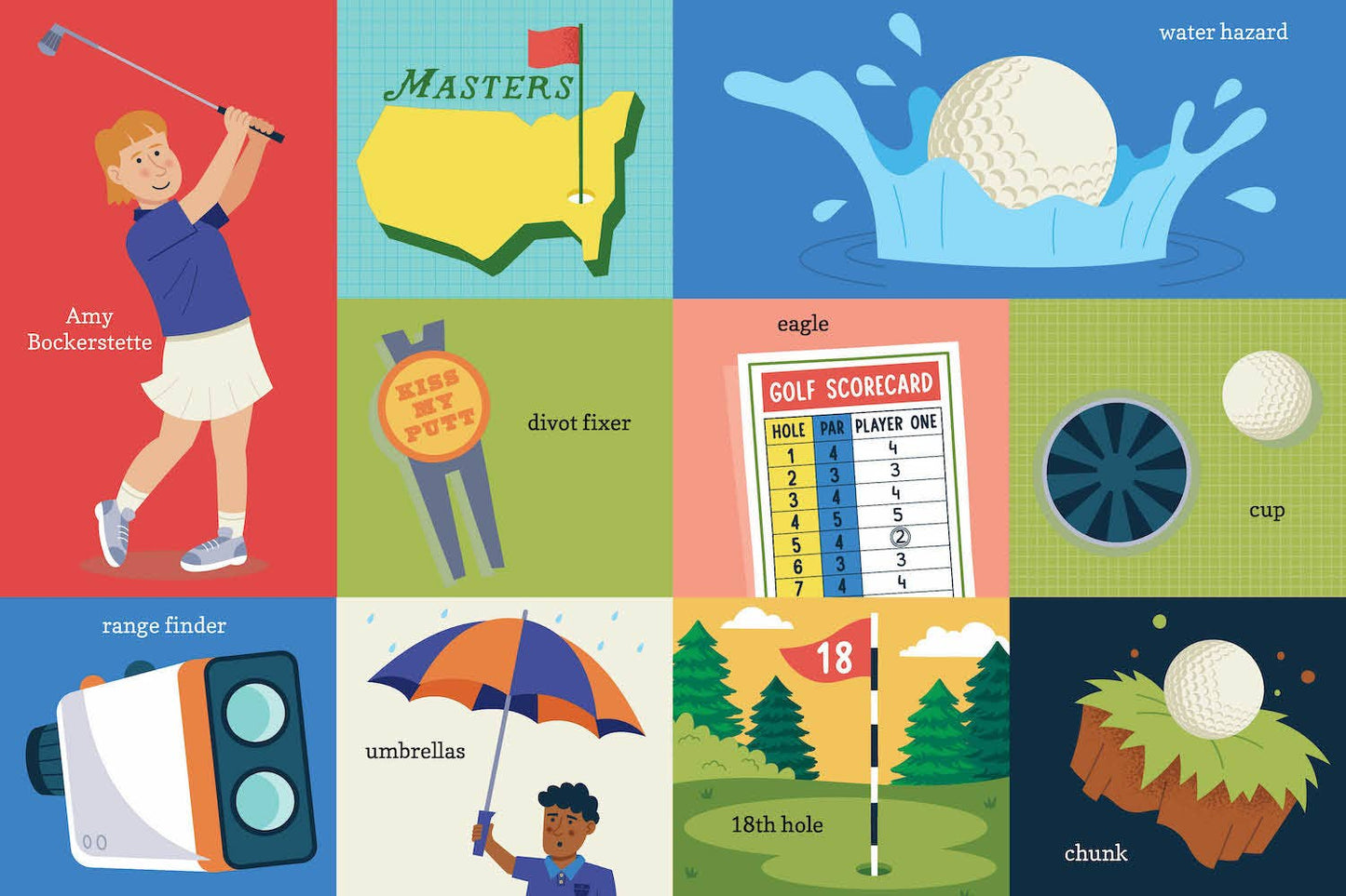 100 first words for little golfers
