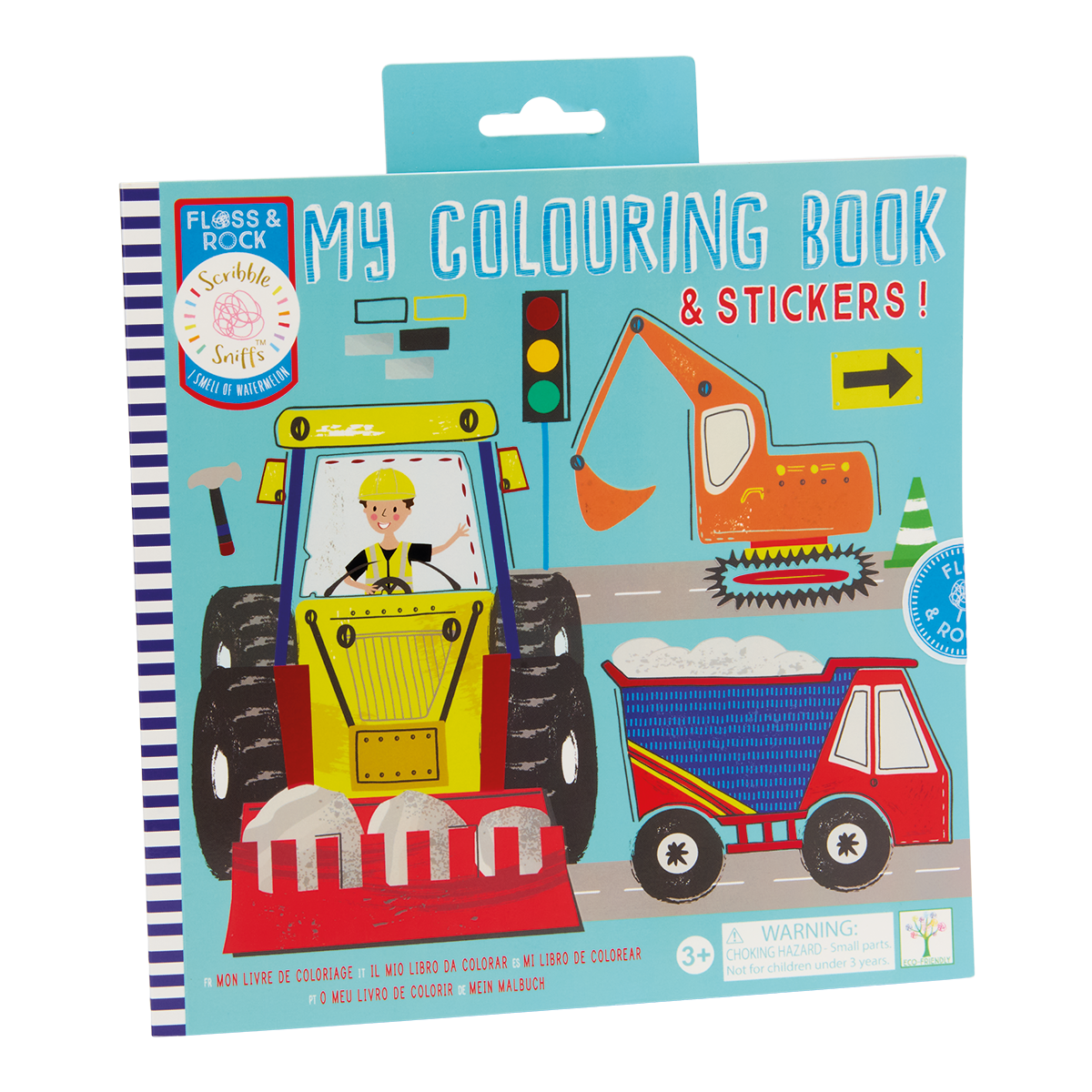 Scribble Sniffs Coloring Book - Construction