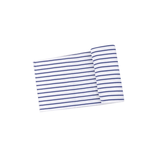 soft swaddle blanket - vintage navy stripe