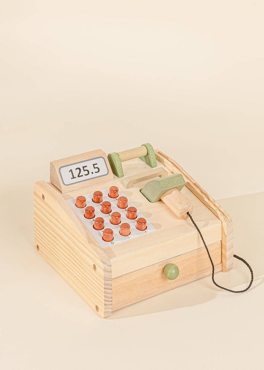 wooden cash register