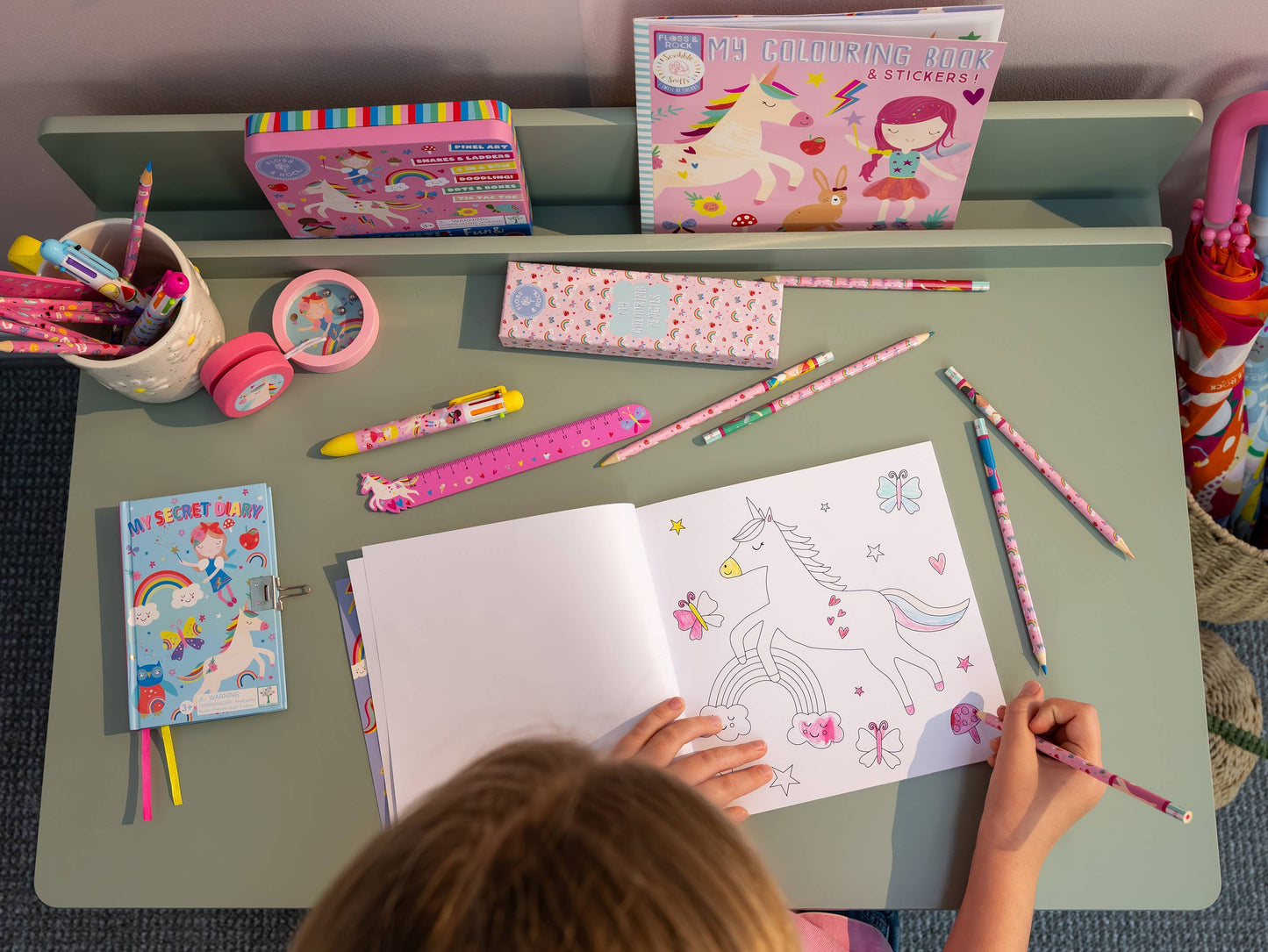 Scribble Sniffs Coloring Book - Rainbow Fairy