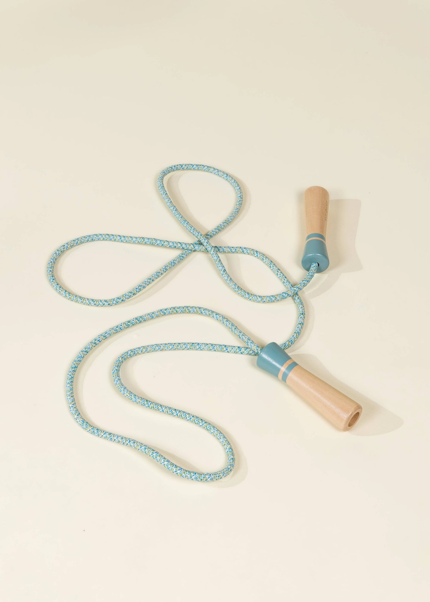 Wooden Handle Skipping Rope - Ocean Twist