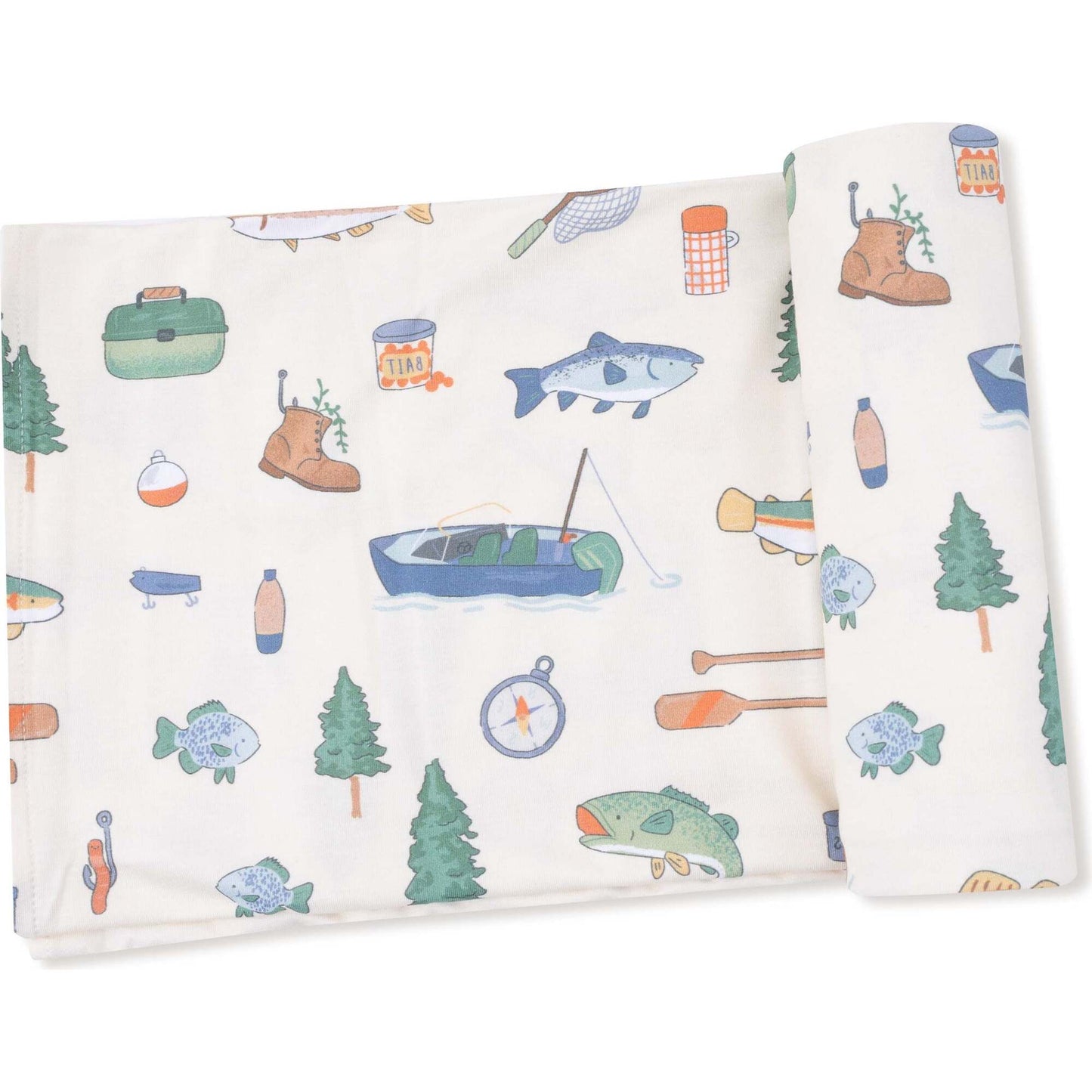 Swaddle Blanket - Fishing Things