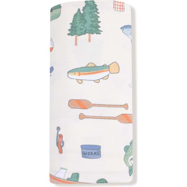 Swaddle Blanket - Fishing Things