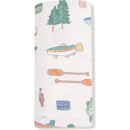 Swaddle Blanket - Fishing Things
