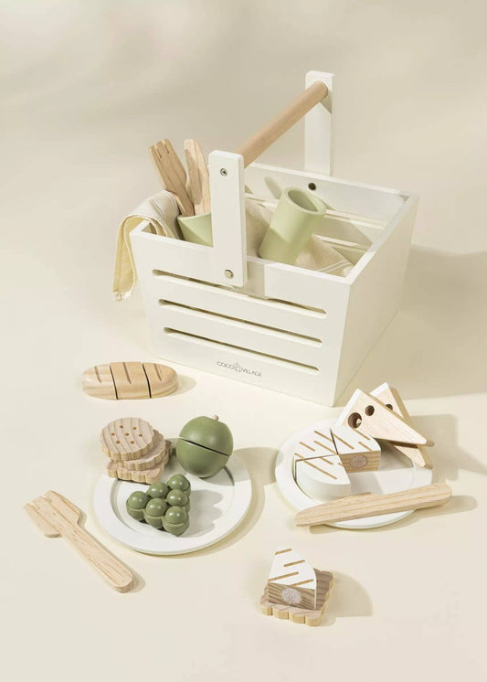 wooden picnic playset