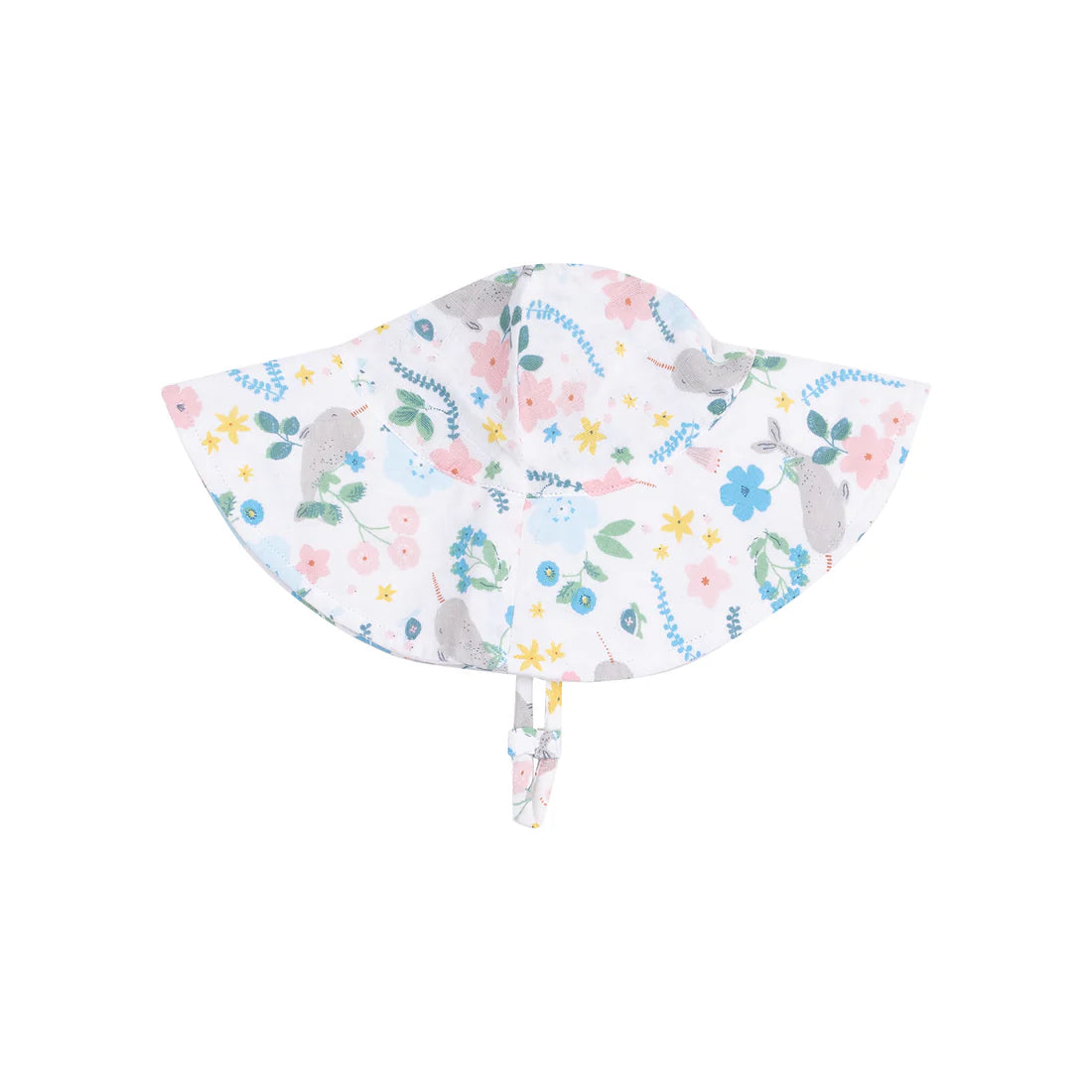 narwal floral - wide brim sunhat