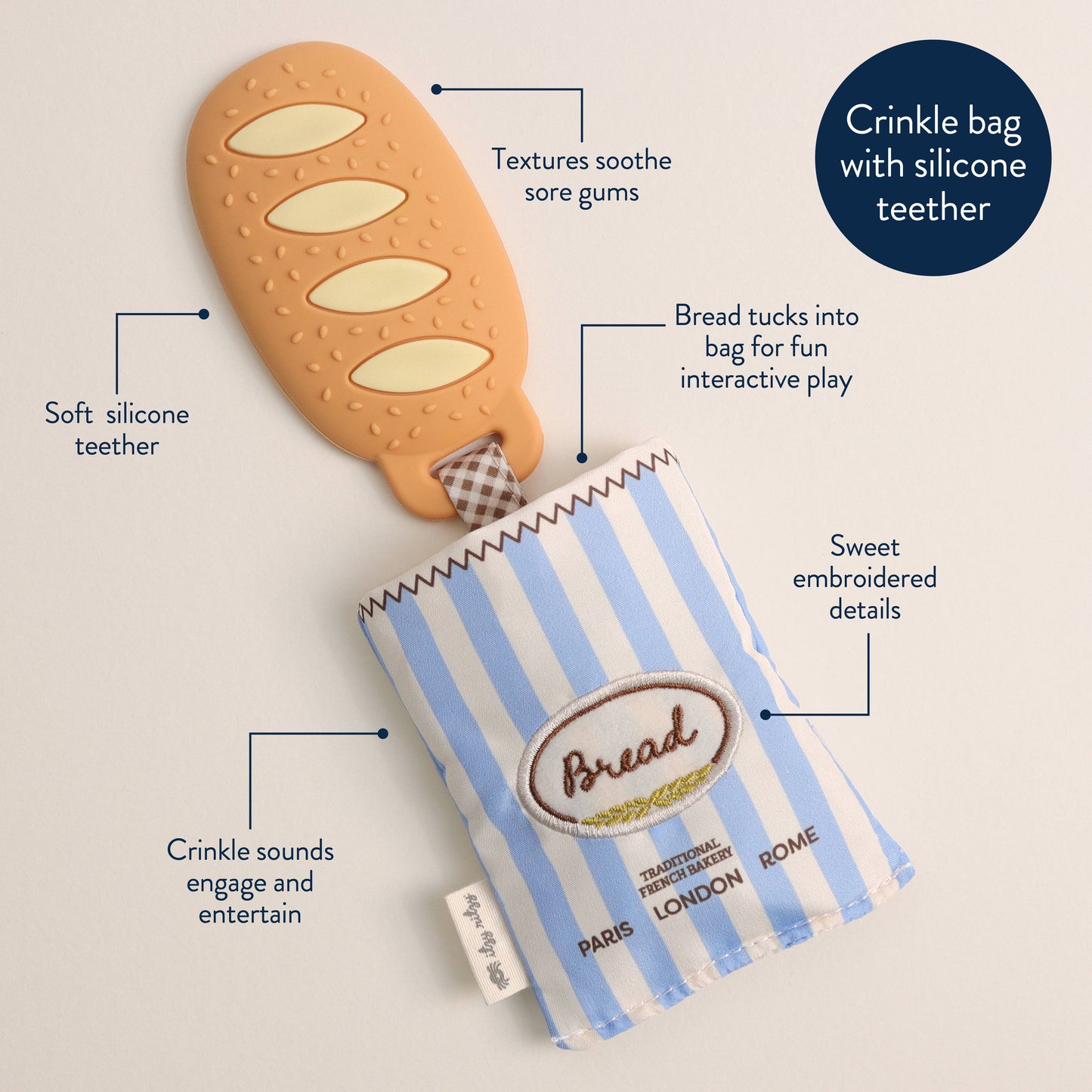 Teether Toy - Baguette