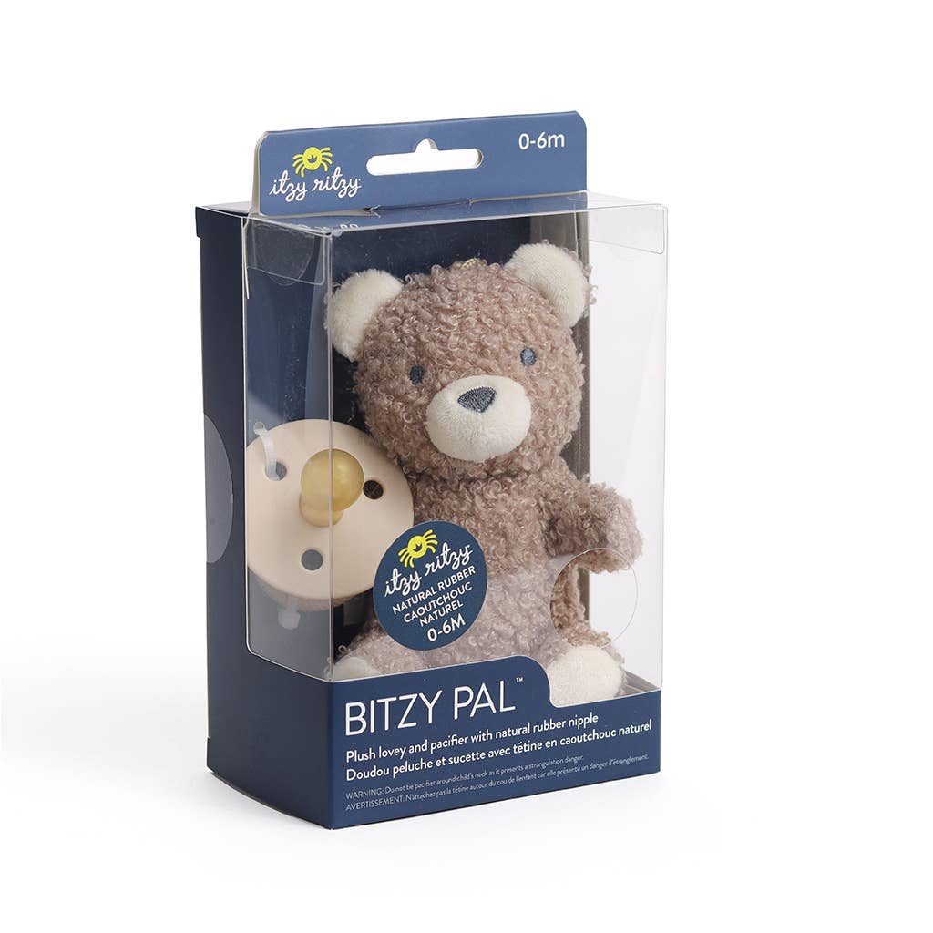 Bitzy Pal - Natural Rubber Pacifier & Plush