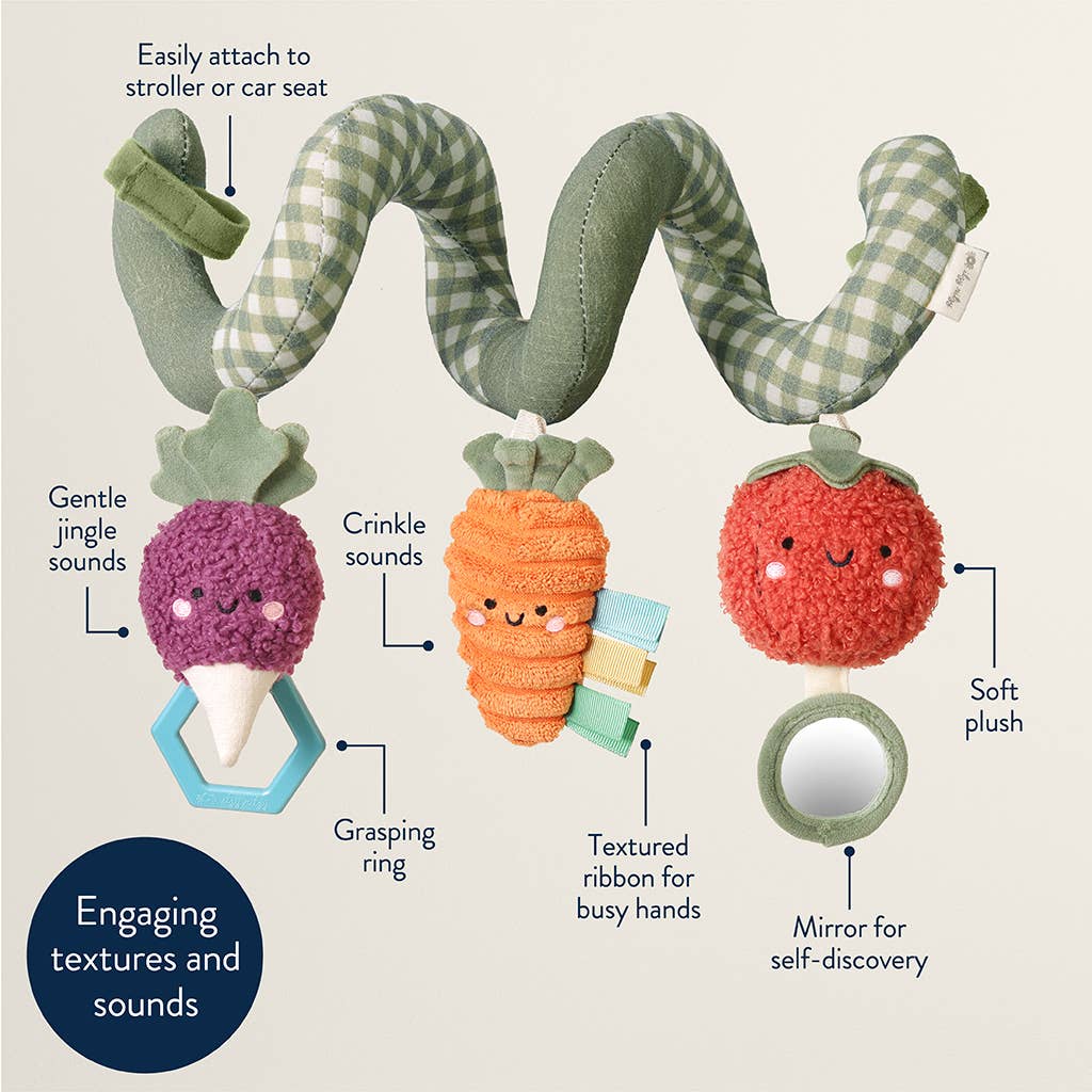 Spiral Travel Toy - Veggie