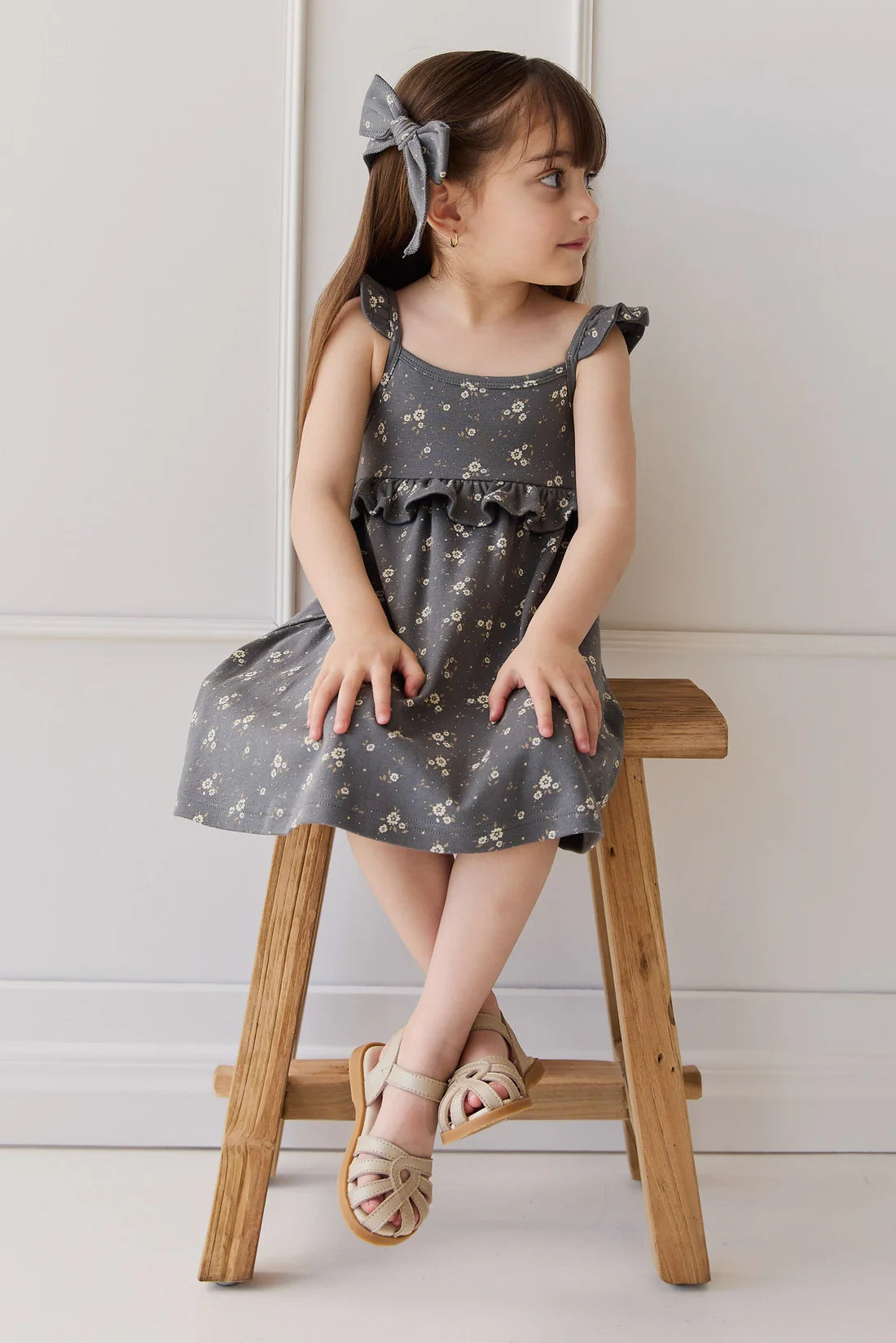 molly dress - lulu bloom lava