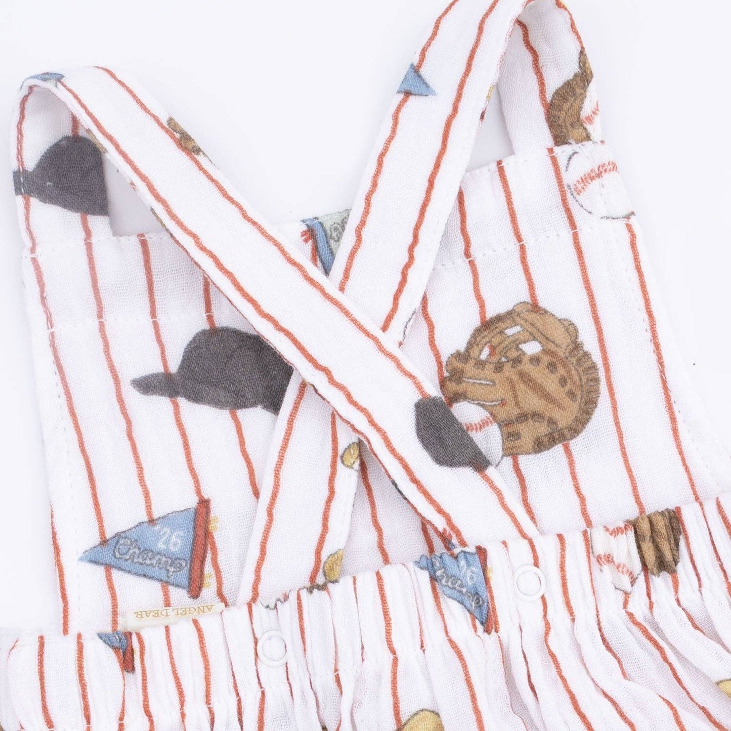 Retro Sunsuit - Vintage Baseball Stripe