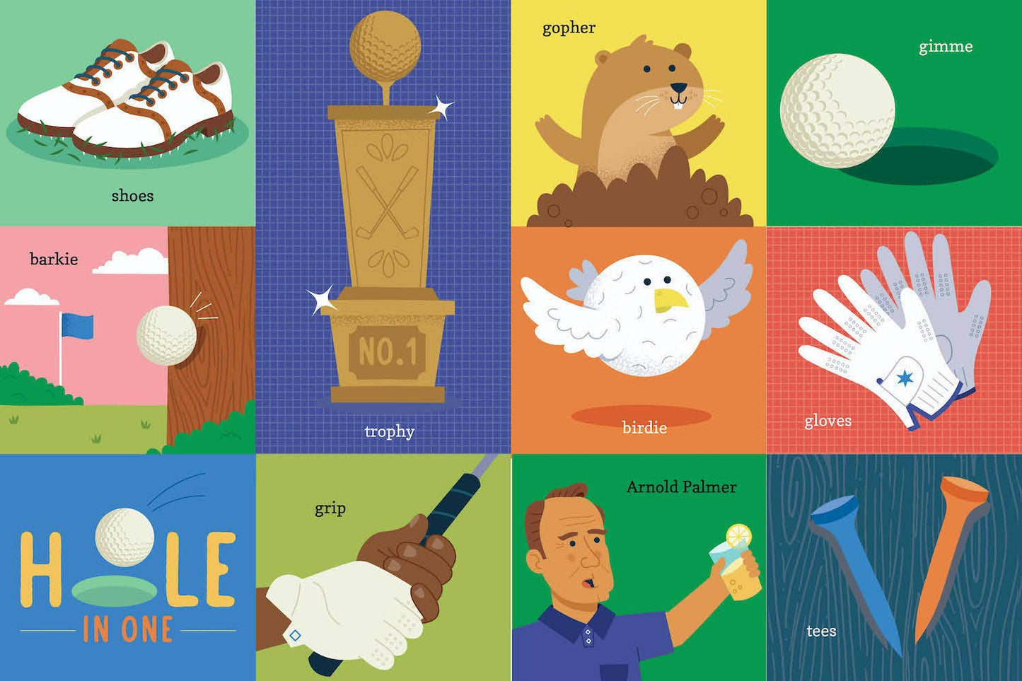 100 first words for little golfers
