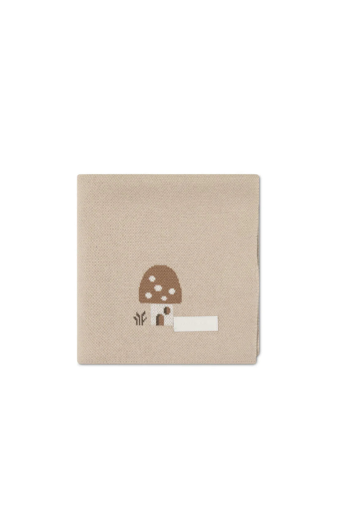 mushroom knitted blanket - cassava