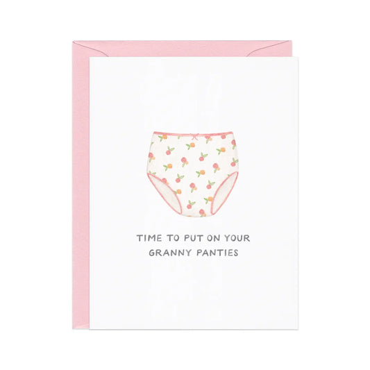 granny panties — new grandma card