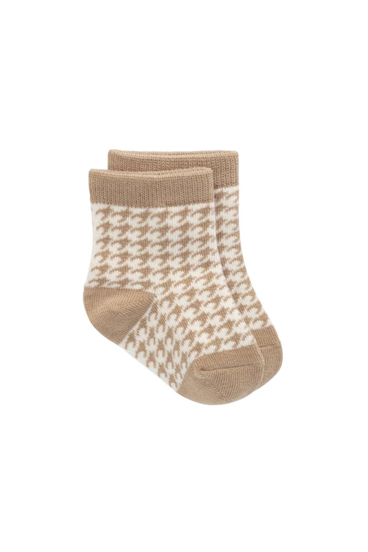 houndstooth sock - mountain