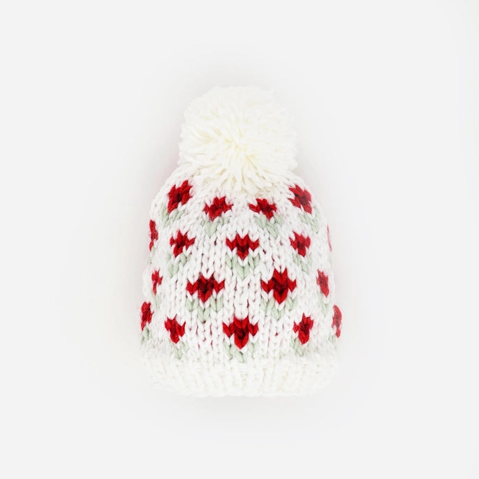 knit beanie - bitty blooms