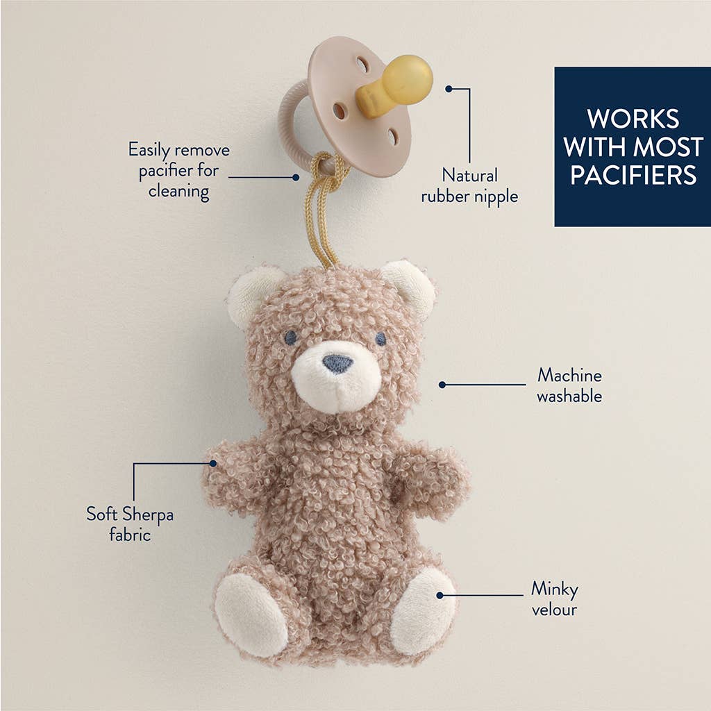 Bitzy Pal - Natural Rubber Pacifier & Plush