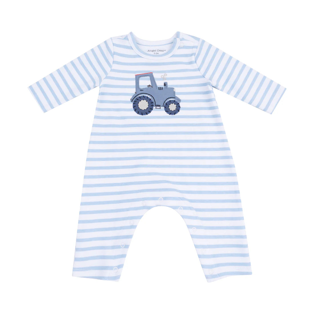 Snap Shoulder Romper - Tractor