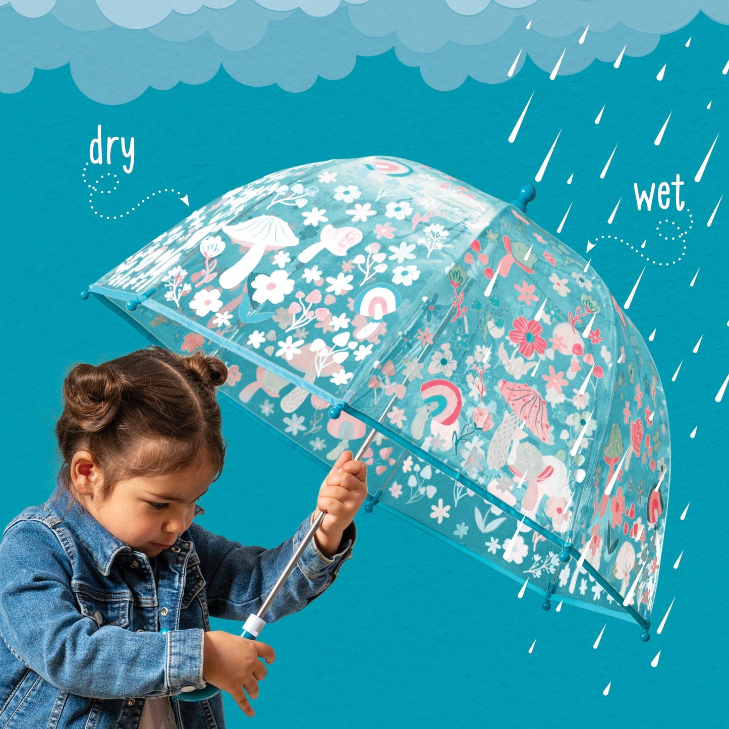 Color Changing Umbrella (3 Designs) - Clear
