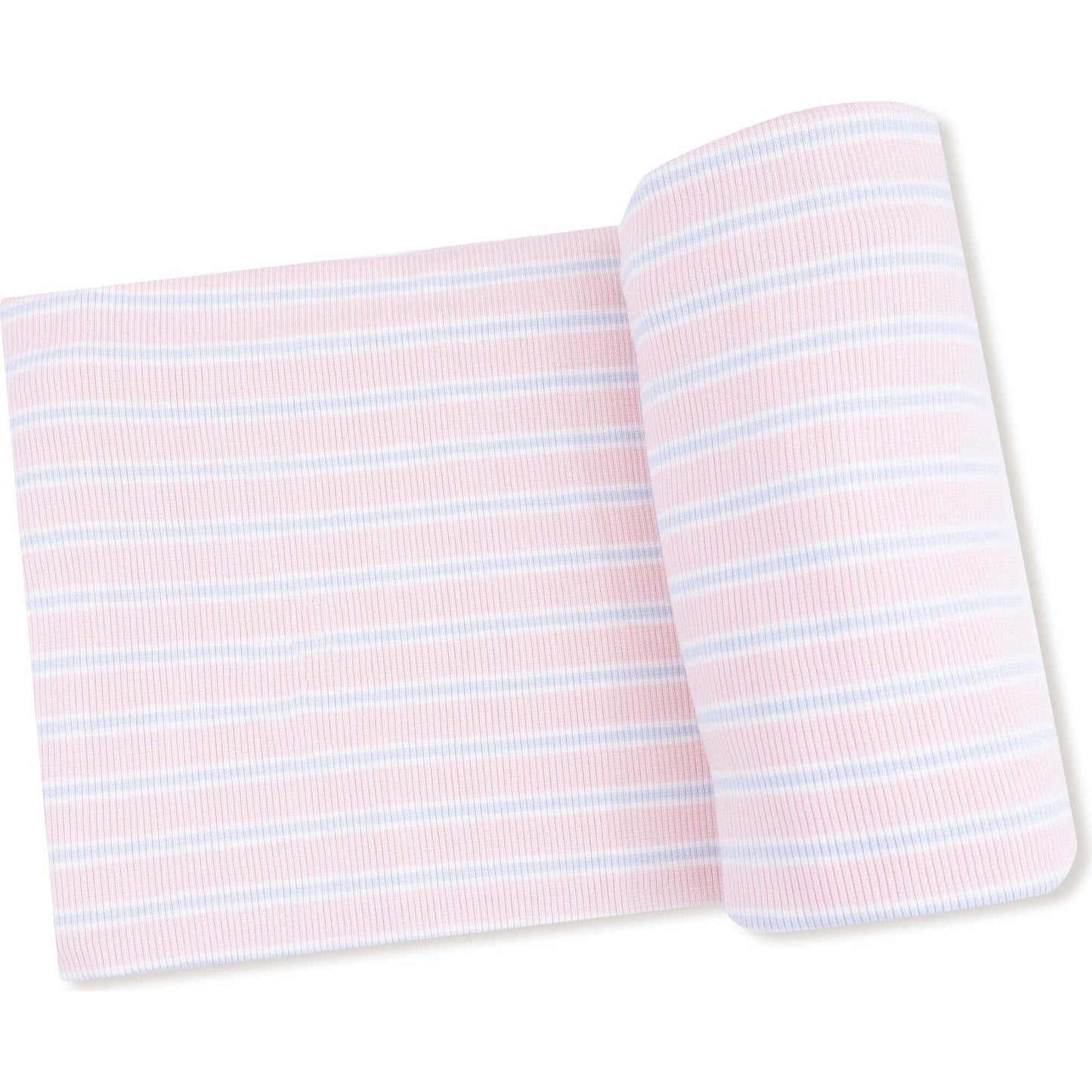 pink multi-stripe - swaddle blanket
