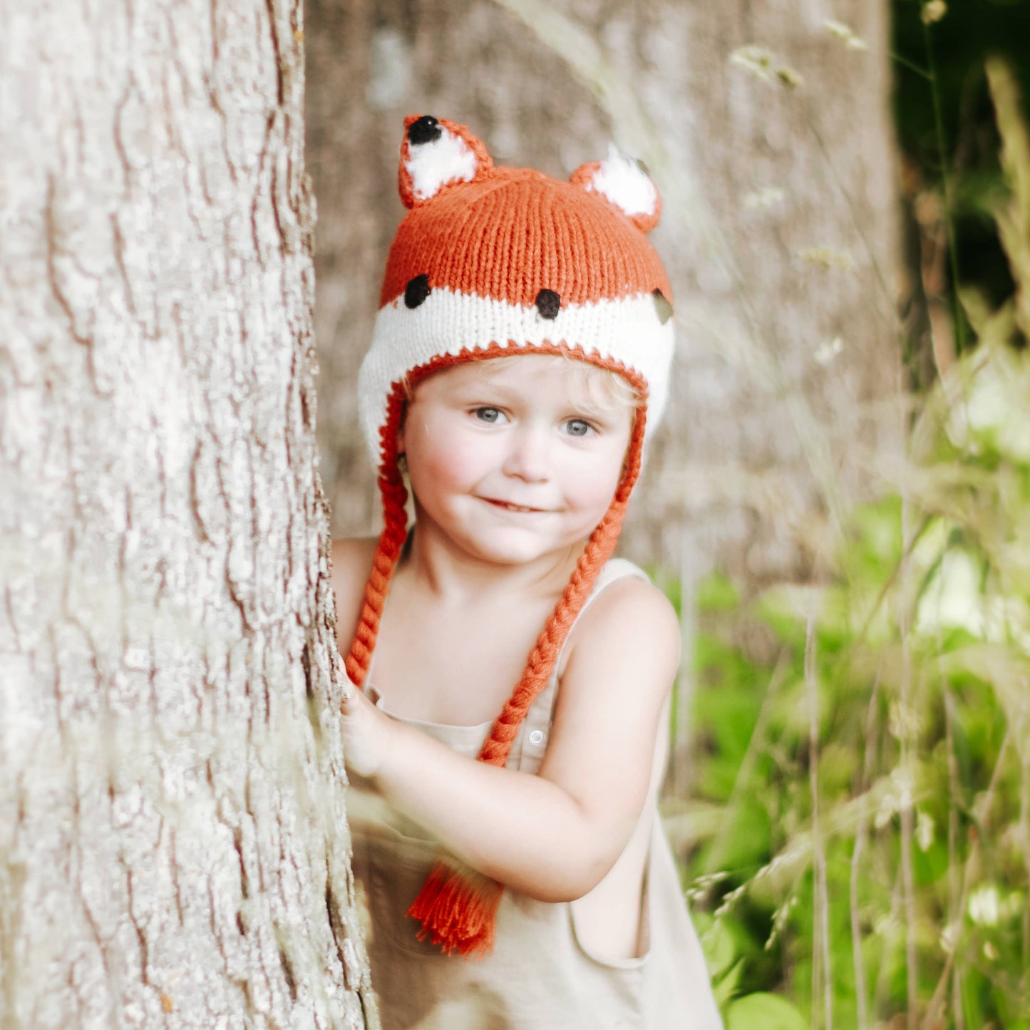 Knit Beanie - Fox Earflap