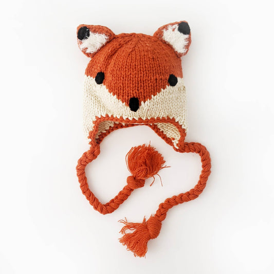 Knit Beanie - Fox Earflap