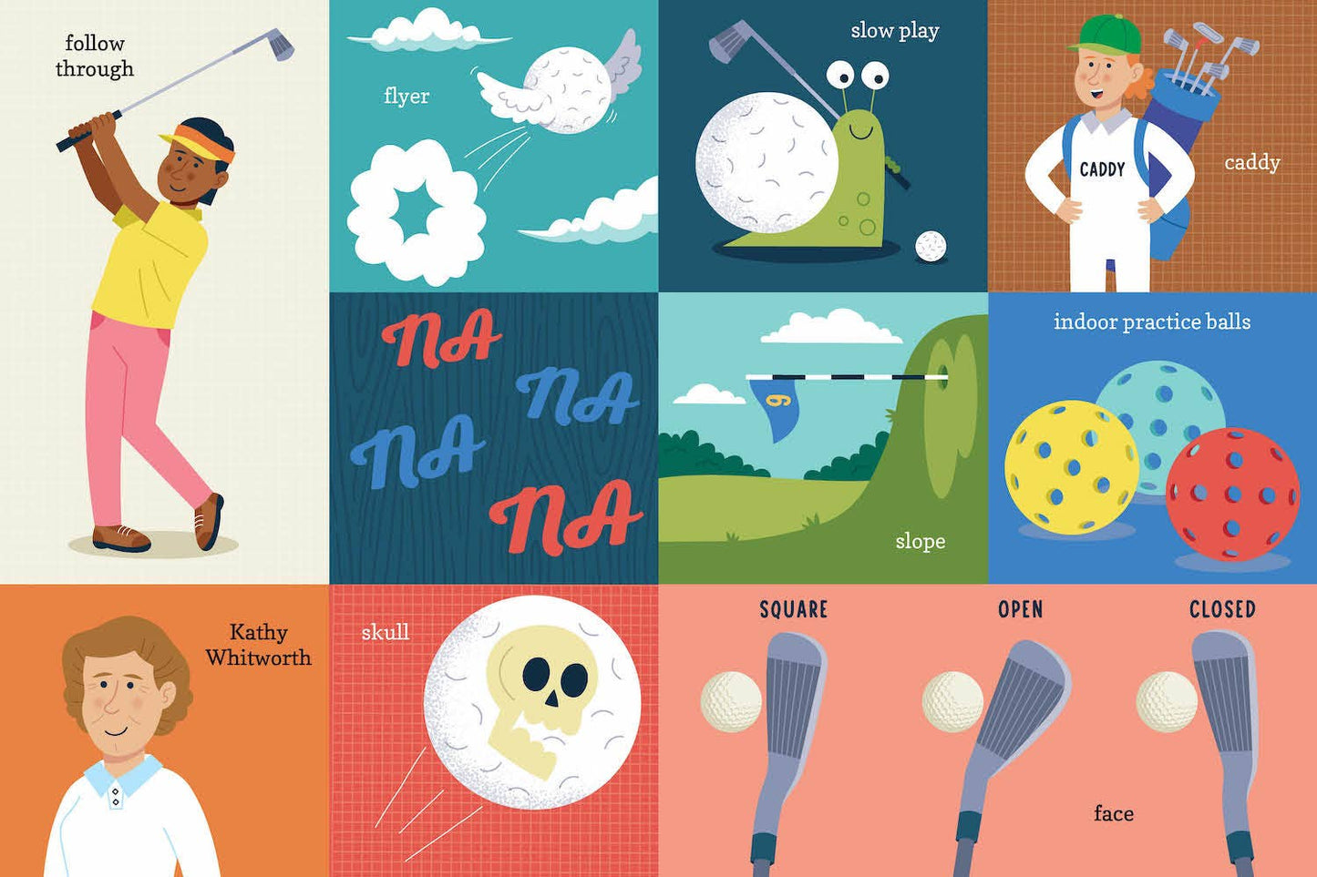 100 first words for little golfers