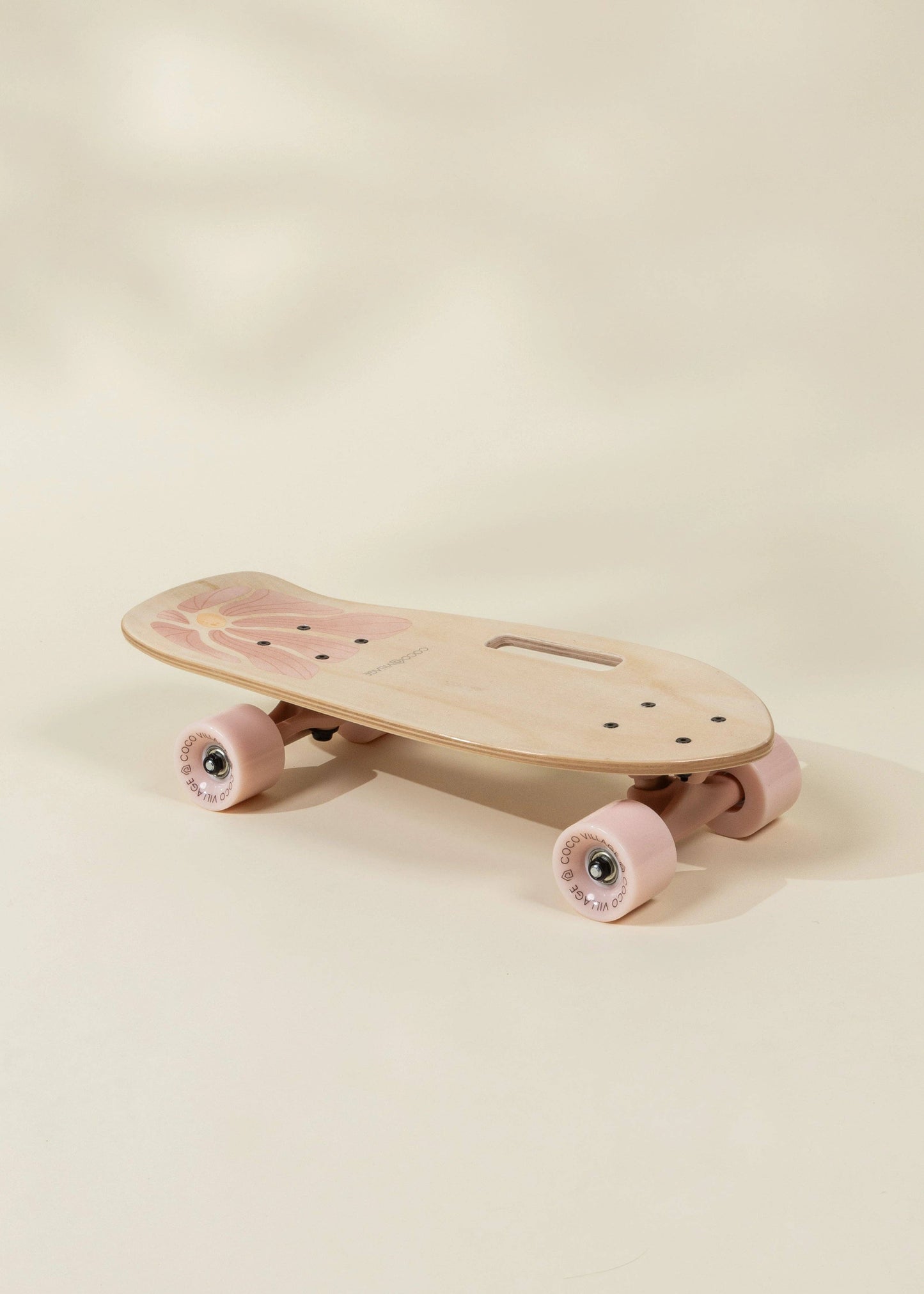 wooden skateboard with handle – bloom